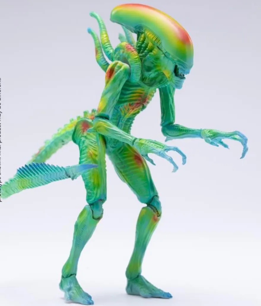 Alien vs. Predator Actionfigur 1/18 Alien Warrior (Thermal Vision) Exclusive