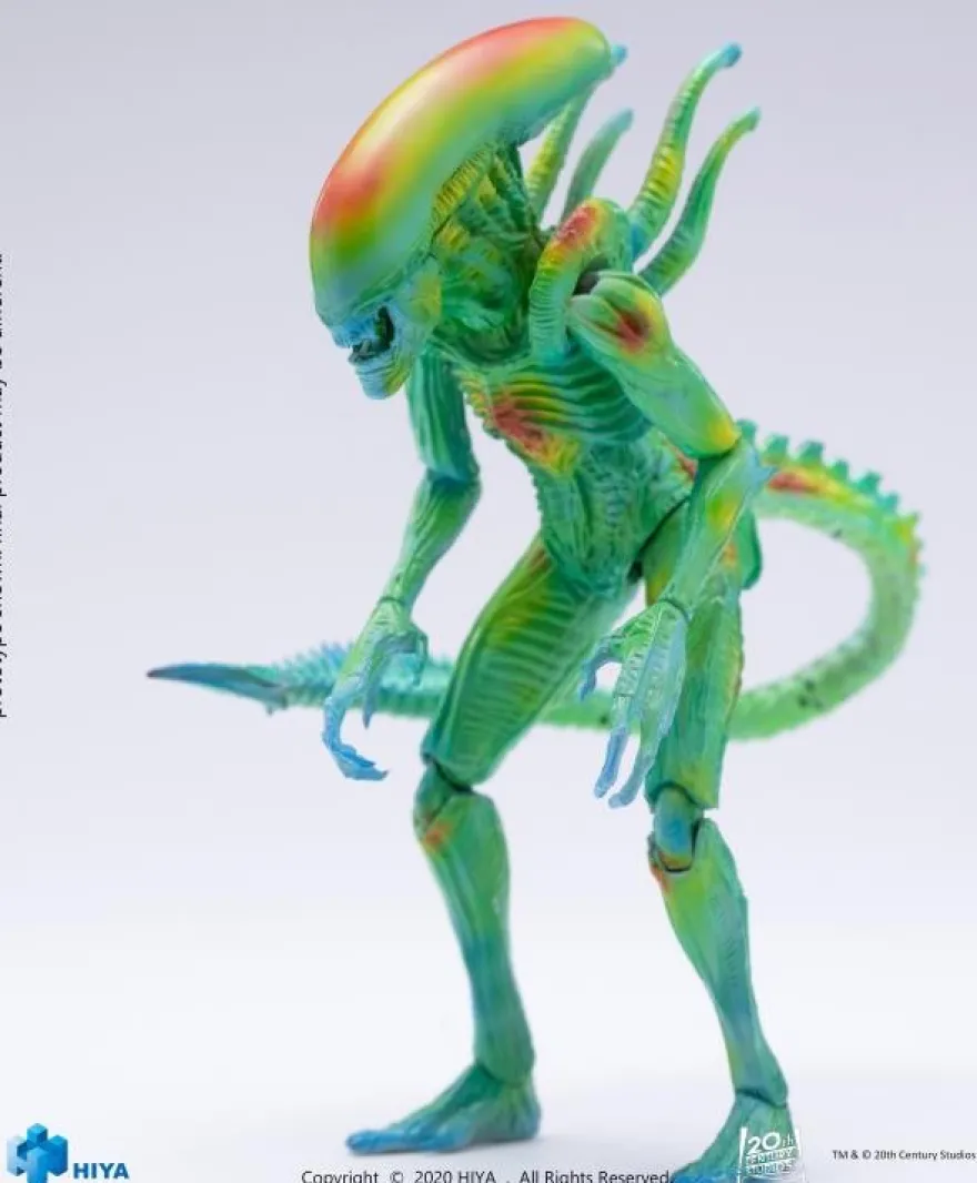Alien vs. Predator Actionfigur 1/18 Alien Warrior (Thermal Vision) Exclusive