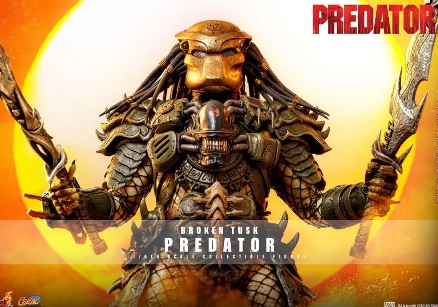 Alien vs. Predator Comic Masterpiece Actionfigur 1/6 Broken Tusk Predator 35 cm