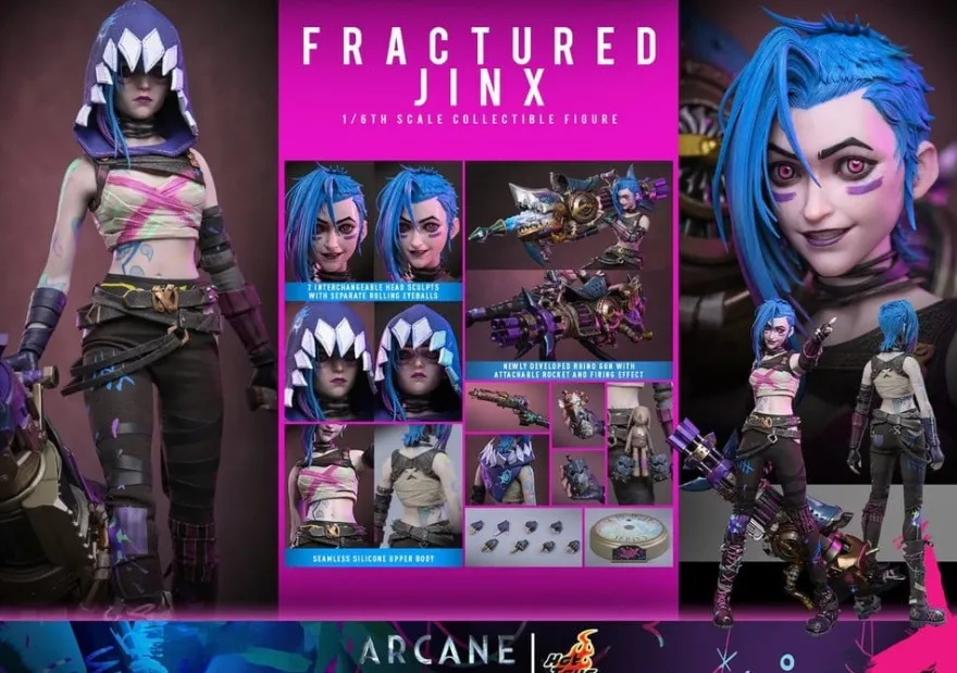 Arcane Actionfigur 1/6 Fractured Jinx 28 cm