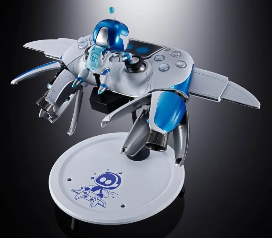 Astro Bot Chogokin Actionfigur Astro Bot & Dual Speeder