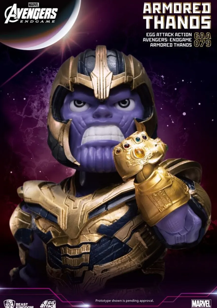 Avengers Endgame 'Egg Attack Action' Figur Armored Thanos