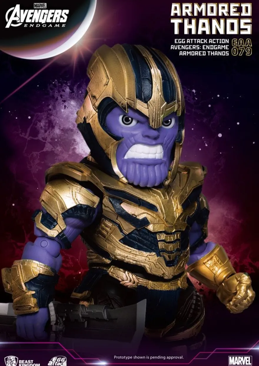 Avengers Endgame 'Egg Attack Action' Figur Armored Thanos