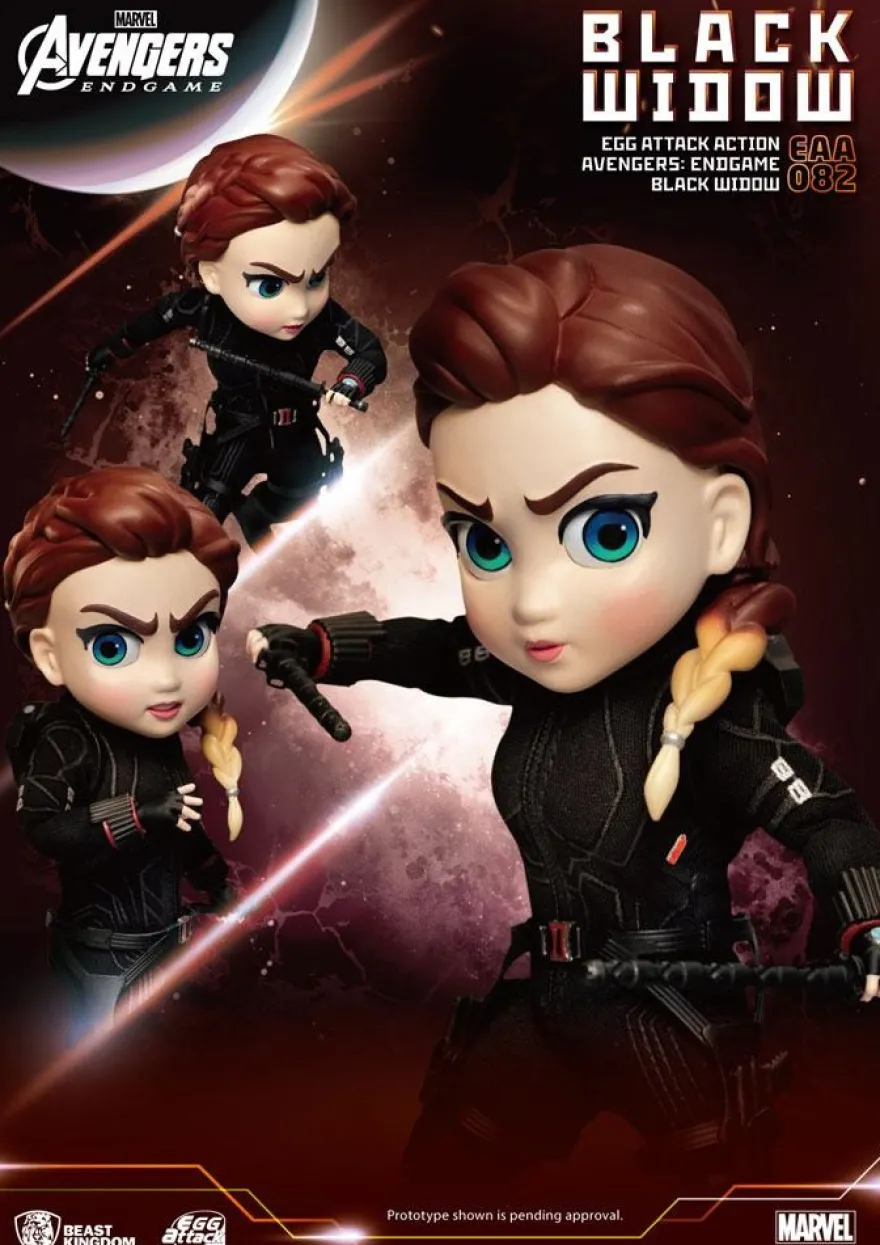 Avengers Endgame 'Egg Attack Action' Figur Black Widow