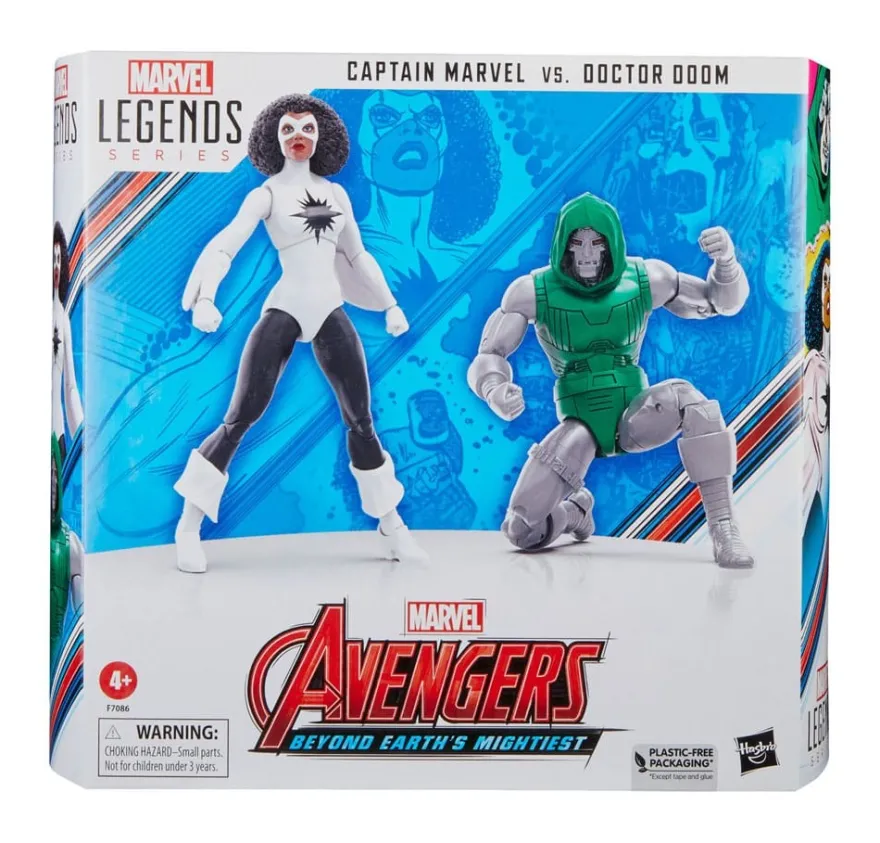 Avengers Marvel Legends Actionfiguren Captain Marvel vs. Doctor Doom 15 cm
