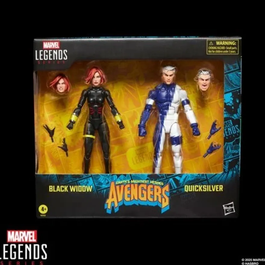 Avengers Marvel Legends Series Black Widow and Quicksilver Actionfiguren