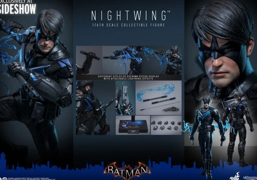 Batman Arkham Knight Videogame Masterpiece Actionfigur 1/6 Nightwing 30 cm