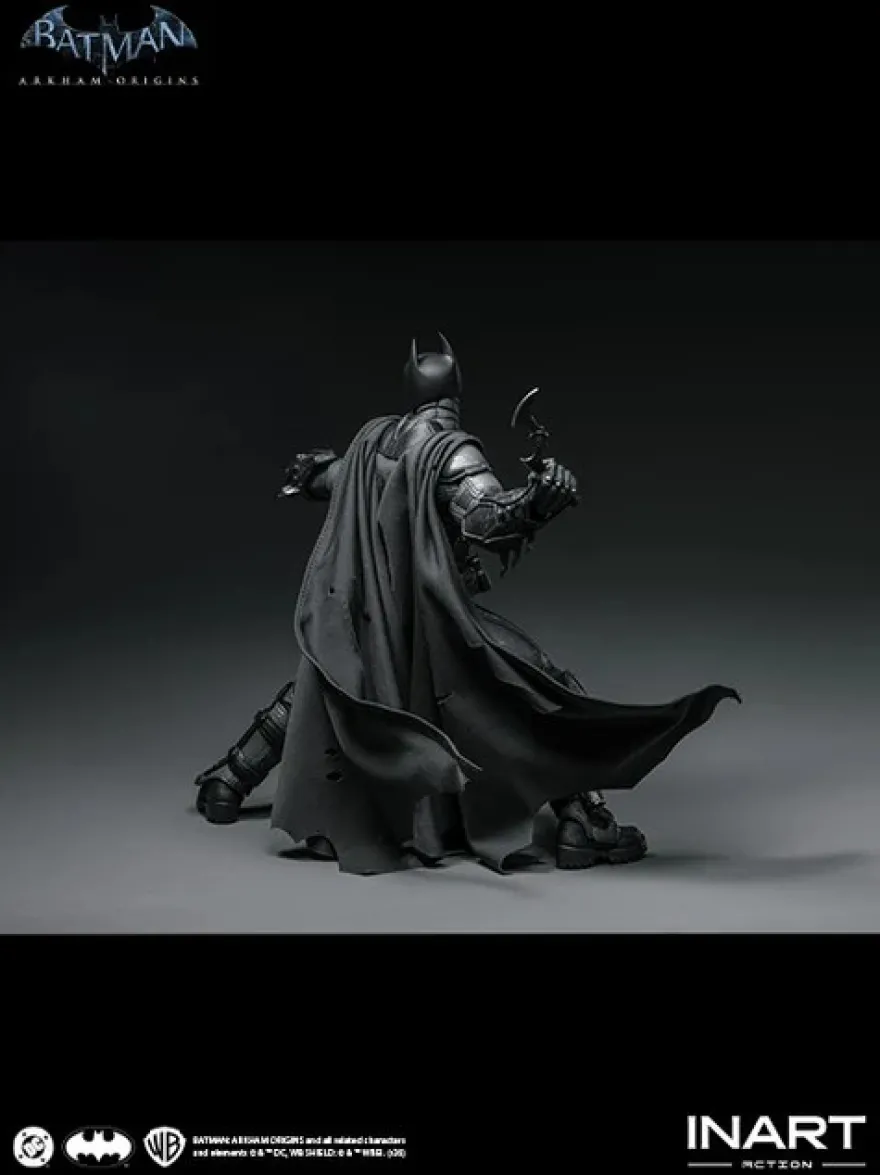 Batman Arkham Origins Batman Battle Damaged Version 1/12 Actionfigur
