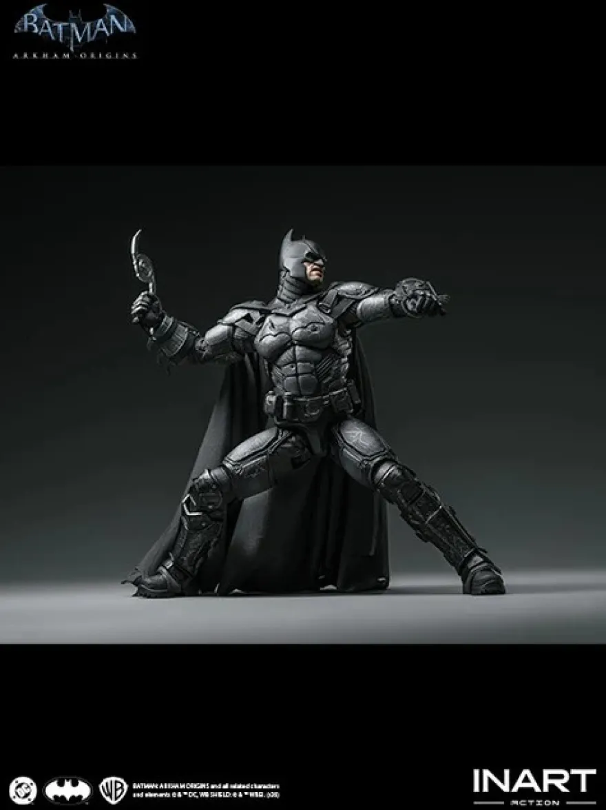 Batman Arkham Origins Batman Battle Damaged Version 1/12 Actionfigur