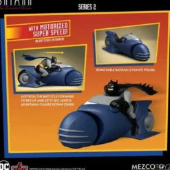 Batman The Animated Series 5 Points Actionfigur 9,5 cm Batman & Batcycle
