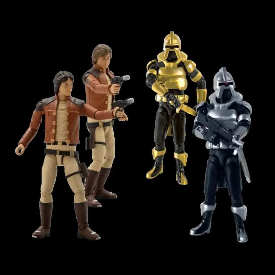 Battlestar Galactica 3.75 Inch Wave 1 Actionfiguren-Set (4)