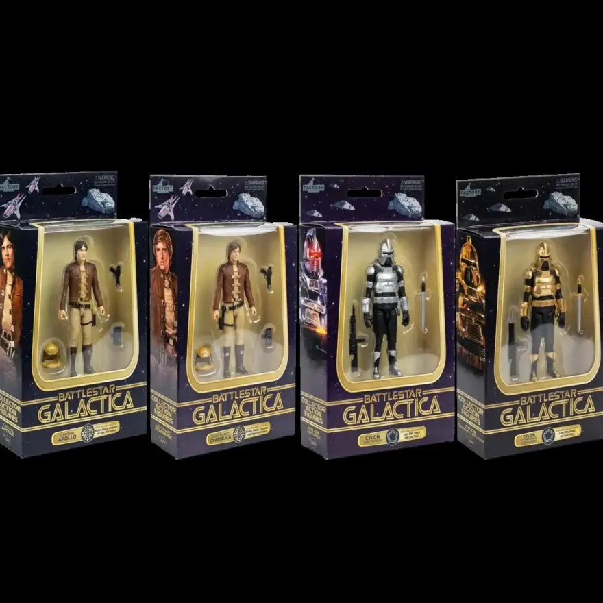 Battlestar Galactica 3.75 Inch Wave 1 Actionfiguren-Set (4)