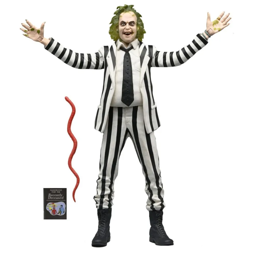 Beetlejuice 1988 Actionfigur Beetlejuice Black and White Striped Suit 18 cm