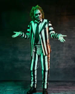Beetlejuice Beetlejuice Actionfigur 7 Scale Ultimate Striped Suit Beetlejuice 18 cm