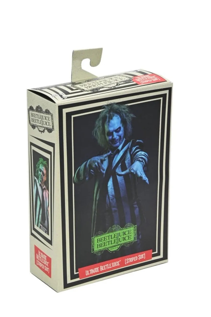 Beetlejuice Beetlejuice Actionfigur 7 Scale Ultimate Striped Suit Beetlejuice 18 cm