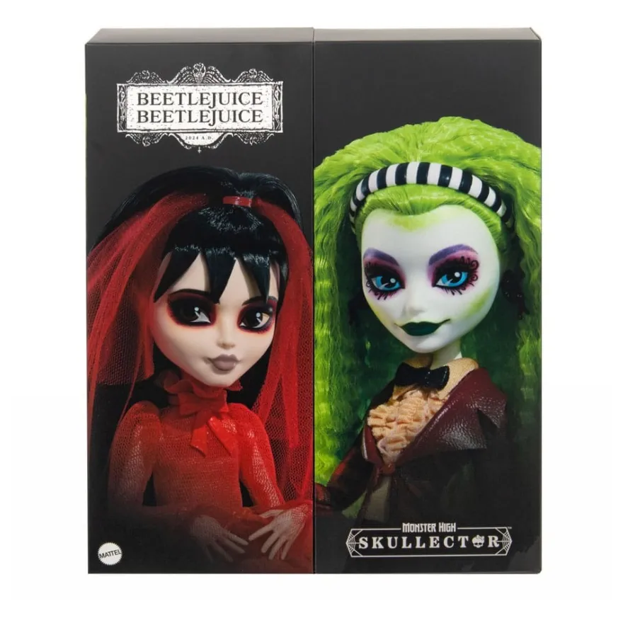 Beetlejuice Beetlejuice Monster High Skullector Puppen 2er-Pack Betelgeuse & Lydia 25 cm