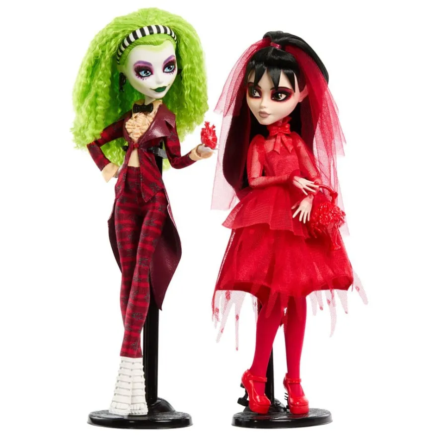 Beetlejuice Beetlejuice Monster High Skullector Puppen 2er-Pack Betelgeuse & Lydia 25 cm