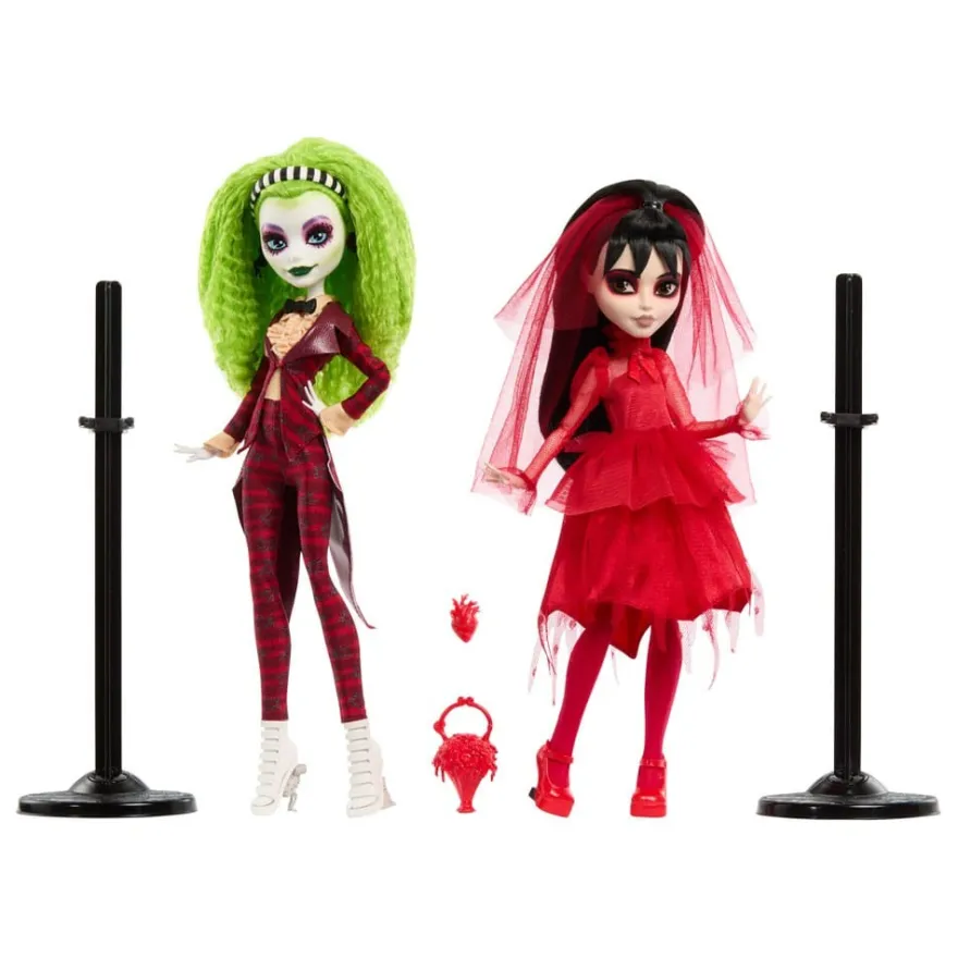 Beetlejuice Beetlejuice Monster High Skullector Puppen 2er-Pack Betelgeuse & Lydia 25 cm
