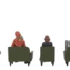 Beetlejuice 2 Waiting Room 3er-Set 1