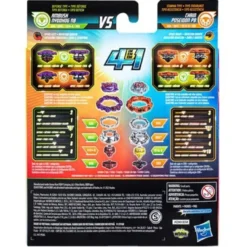 Beyblade Burst QuadStrike Ambush Nyddhog N8 and Chain Poseidon P8 Spinning Top Dual Pack