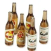 Bierflaschen-Set aus Kunststoff - 1:12 - 6 Stück