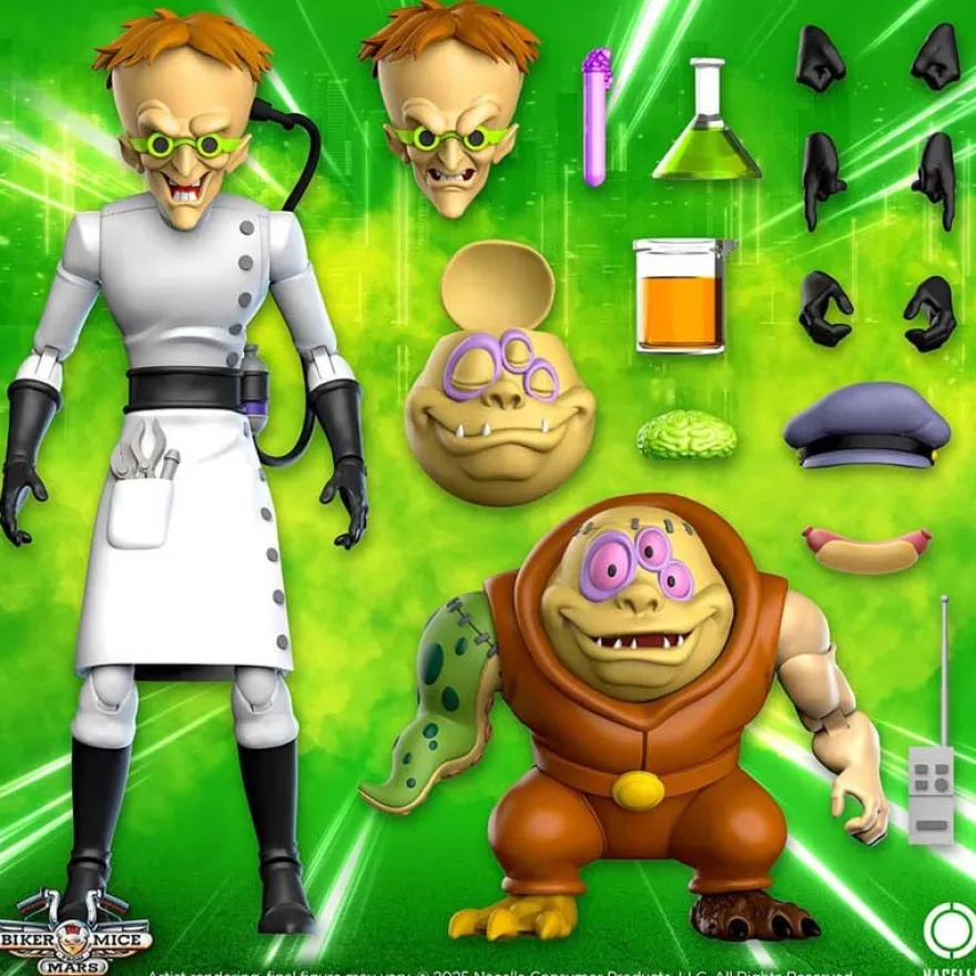 Biker Mice From Mars Actionfigur Karbunkle & Fred The Mutant 23 cm
