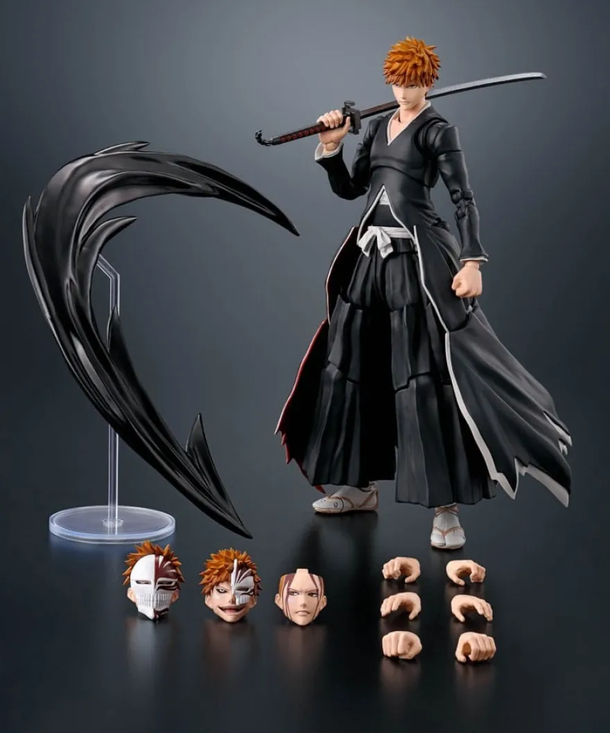 Bleach S.H. Figuarts Actionfigur Ichigo Kurosaki Getsugatensho 16 cm