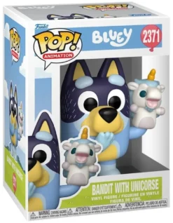 Bluey POP! Animation Vinyl Figur Bandit w/Unicourse 9 cm