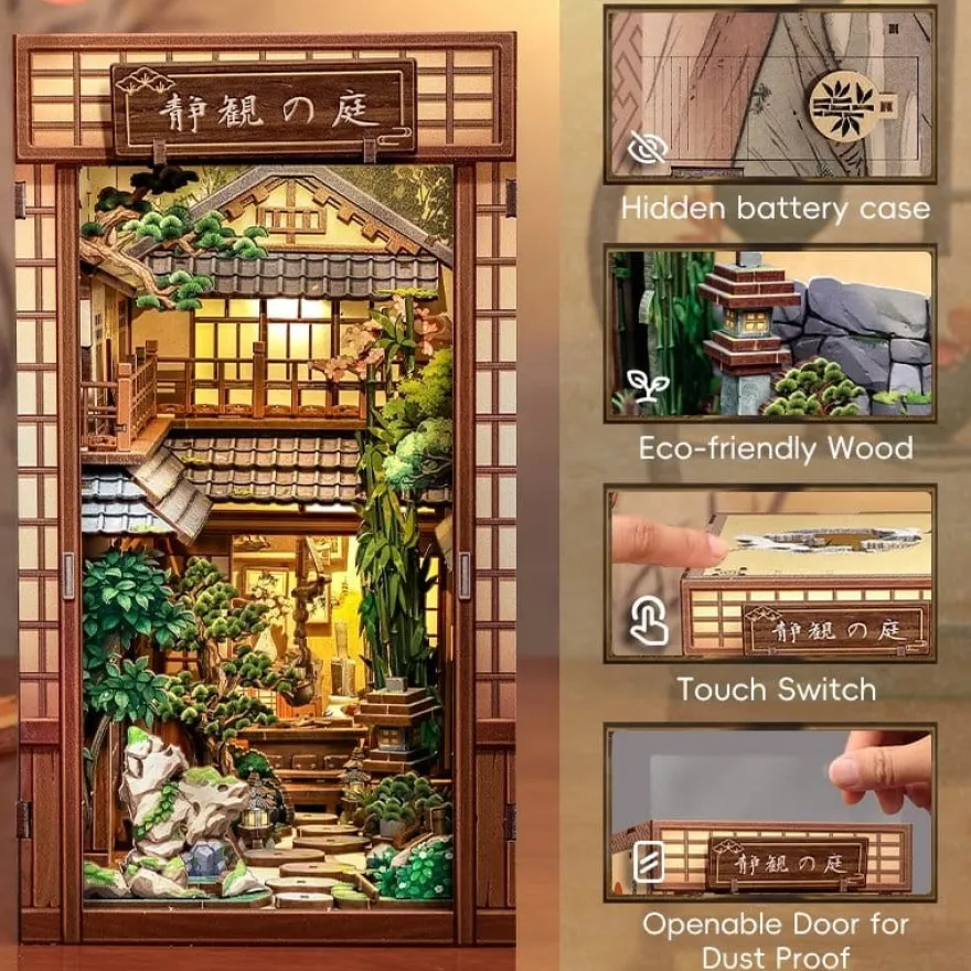 Book Nook Serene Courtyard 22 x 12 cm
