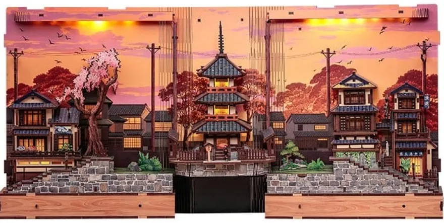 Book Nook Twilight Sakura Path 23 x 12 cm