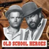 Bud Spencer & Terence Hill 3D Blechschild Old School Heroes 45 x 45 cm