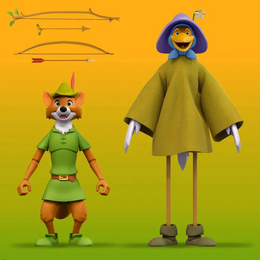 B-Ware: Disney Ultimates Actionfigur Robin Hood mit Stork