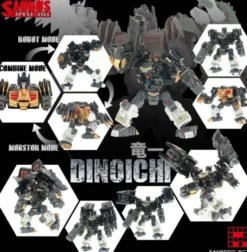B-Ware Fansproject Saurus Ryu-Oh Combiner - Dinoichi - Beschädigte Verpackung