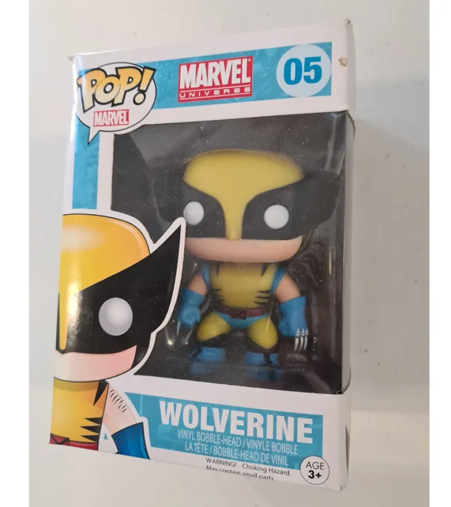 B-Ware Marvel Comics POP! Vinyl Wackelkopf-Figur Wolverine 10 cm - defekte Verpackung