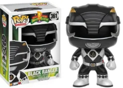 B-Ware Power Rangers POP! Television Vinyl Figur Black Ranger 9 cm - beschädigte Verpackung