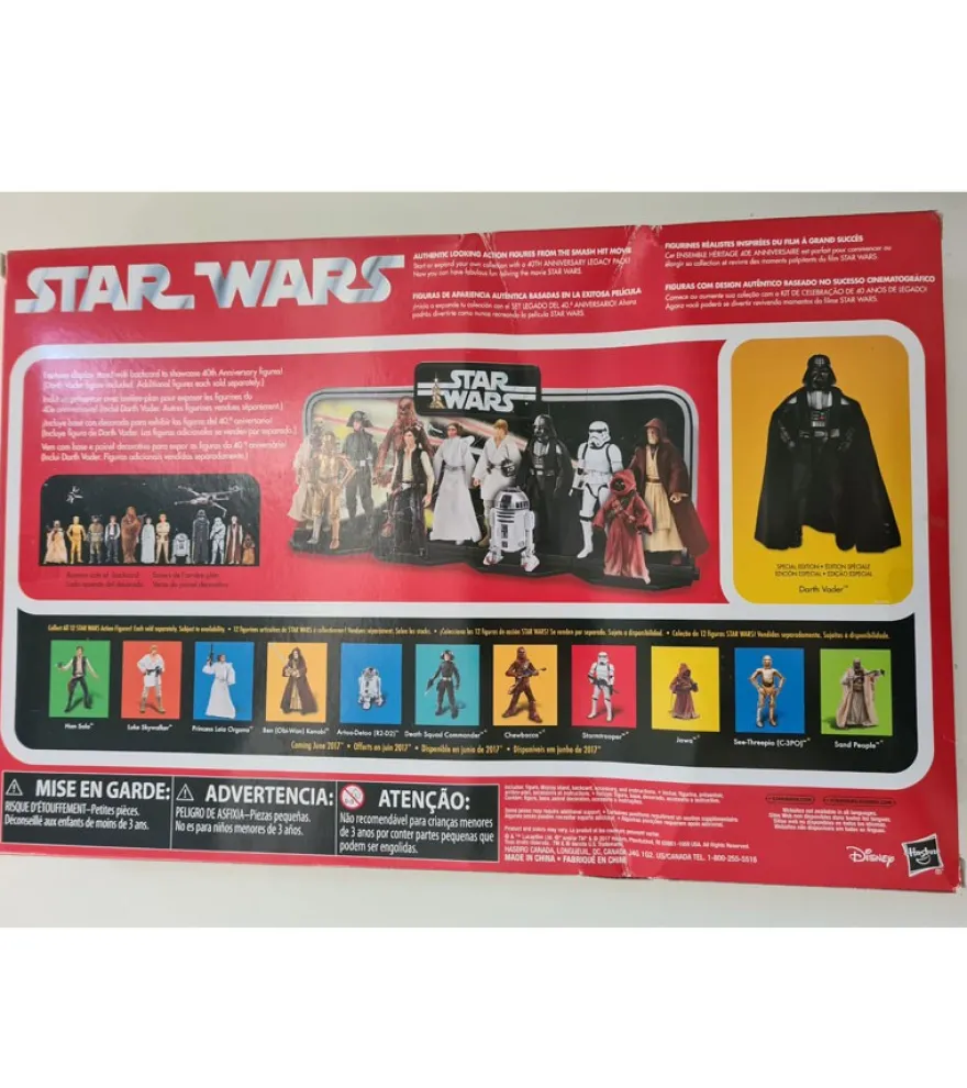 B-Ware Star Wars The Black Series 40th Anniversary Display Diorama mit Darth Vader (15 cm) – Legacy