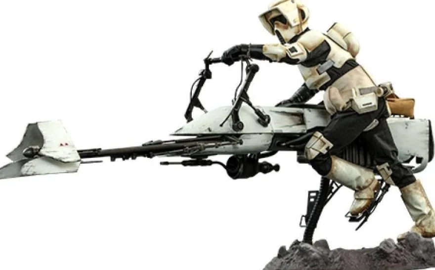B-Ware Star Wars The Mandalorian Television Masterpiece Actionfigur 1/6 Scout Trooper & Speeder Bike