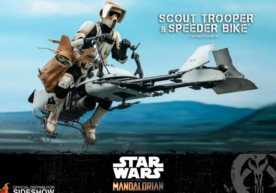 B-Ware Star Wars The Mandalorian Television Masterpiece Actionfigur 1/6 Scout Trooper & Speeder Bike