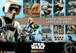 B-Ware Star Wars The Mandalorian Television Masterpiece Actionfigur 1/6 Scout Trooper & Speeder Bike