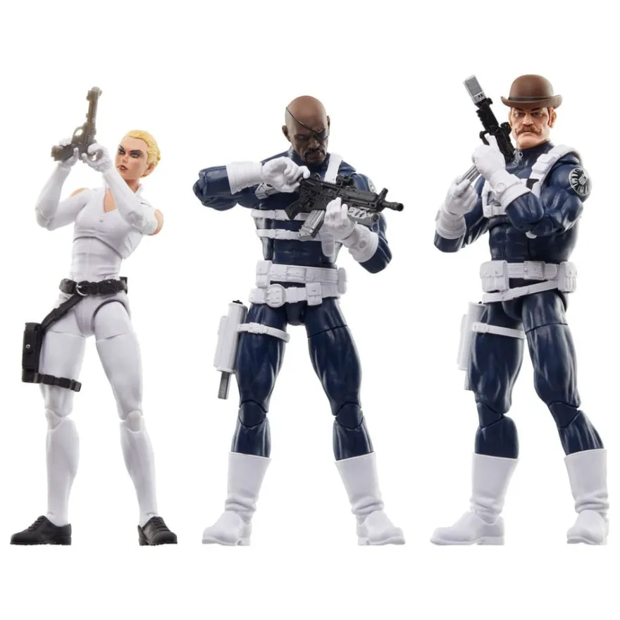 Captain America Marvel Legends Actionfiguren 3er-Pack S.H.I.E.L.D. 15 cm