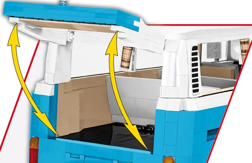 Cars Scale 1:12 - Volkswagen Transporter T2B Bus