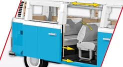 Cars Scale 1:12 - Volkswagen Transporter T2B Bus