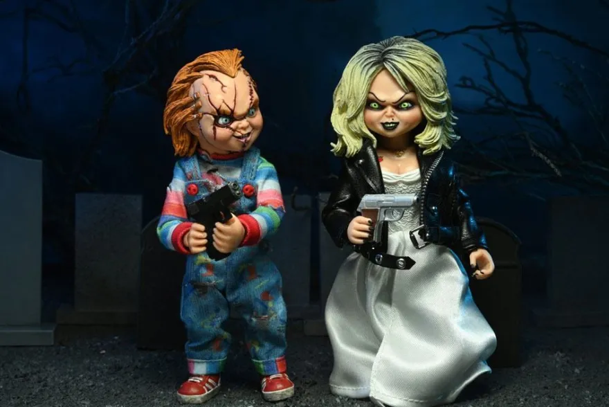 Chucky und seine Braut Retro Actionfiguren Chucky & Tiffany (2-Pack)