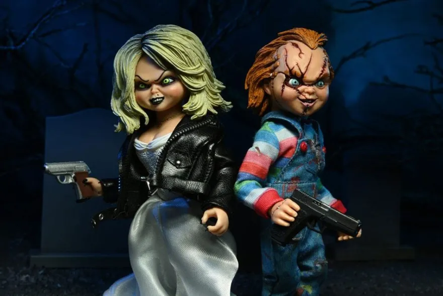 Chucky und seine Braut Retro Actionfiguren Chucky & Tiffany (2-Pack)
