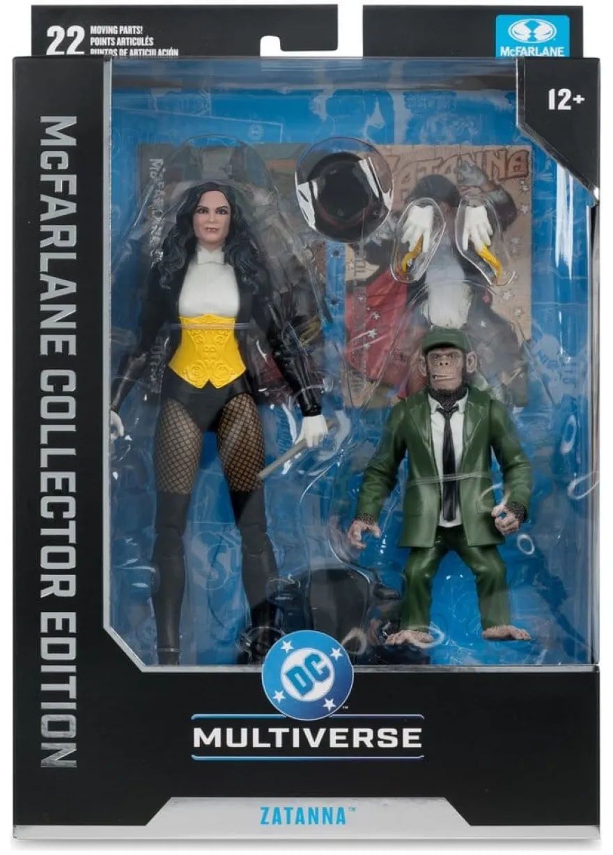 DC Classic McFarlane Actionfigur Zatanna with Detective Chimp Collector Edition #53 18 cm