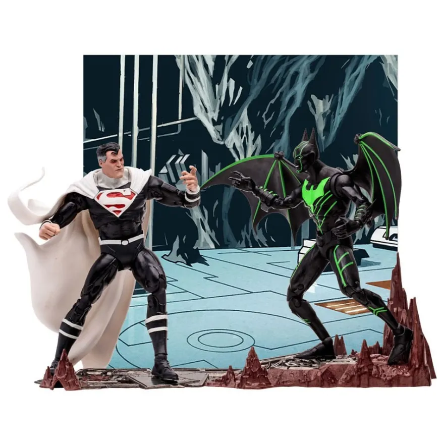 DC Collector Actionfigur 2er-Pack Batman Beyond Vs Justice Lord Superman 18 cm