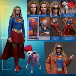 DC Comics Movie Masterpiece Actionfiguren Set Supergirl & Krypto 28 cm
