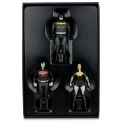 DC Direct Batman, Superman & Wonder Woman Black & White Accent Edition Gold Label 13 cm