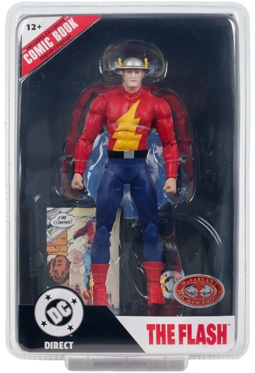 DC Direct Page Punchers Actionfigur The Flash Jay Garrick (The Flash #123) (Red Platinum Edition)