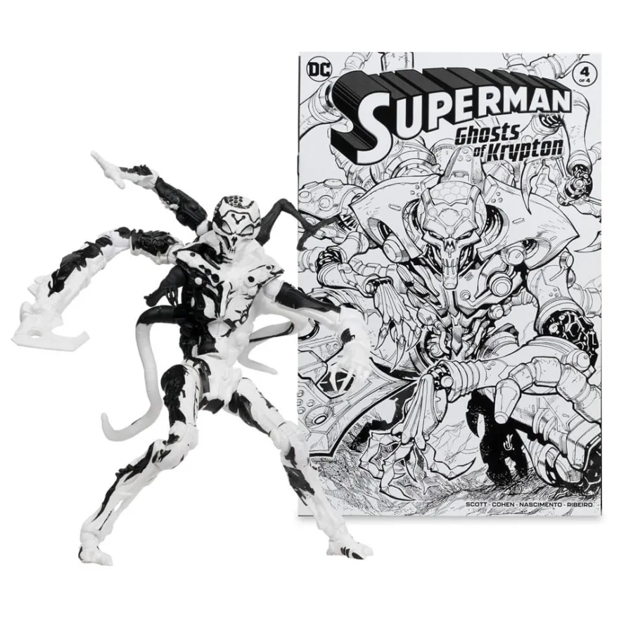 DC Direct Page Punchers Actionfiguren & Comic 4er Pack Superman Series (Sketch Edition) (Gold Label)